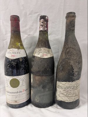 three bottles of wine sitting next to each other on a table