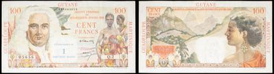 trois images différentes du visage d'une femme figurant sur deux billets de banque différents