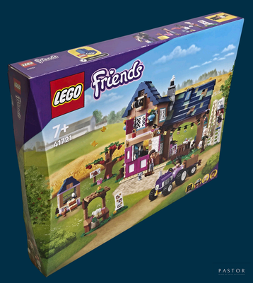 une boîte de Lego contenant un cheval et une calèche