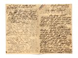 une lettre manuscrite d'une femme assassinée par les nazis