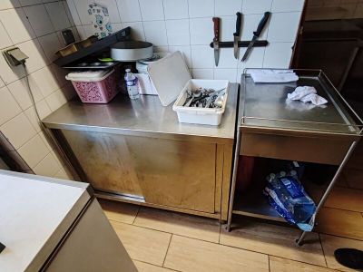 Buffet neutre en inox deux portes coulissantes DOSSIER 2: RE…