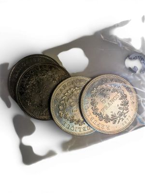 4 Pièces de 50 Fr Hercule, argent (1977) - Photo 1