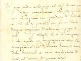 lettre manuscrite écrite à l'encre noire sur une feuille de papier