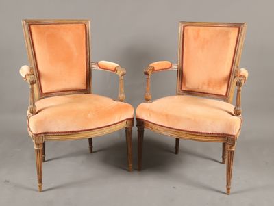 paire de fauteuils de style louis xvi