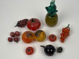 many different types of fruits and vegetables on the table