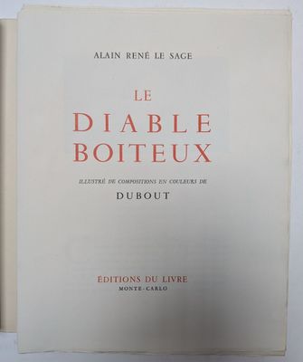 la couverture d'un livre portant le titre du roman, *Le Diable botteux*