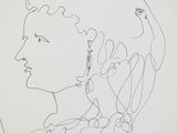 une image représentant le dessin du visage d'une femme de profil