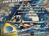une image représentant une affiche annonçant une course de bateaux en mer
