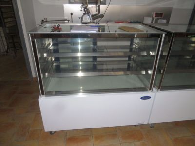 2 BANQUES vitrées réfrigérées 4 plaques ATOSTA - Photo 1