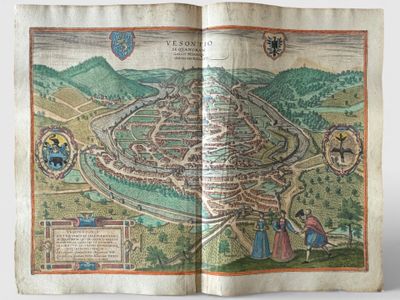 France. "Vesontio" (Besançon). Braun Georg & Hogenberg Frans…