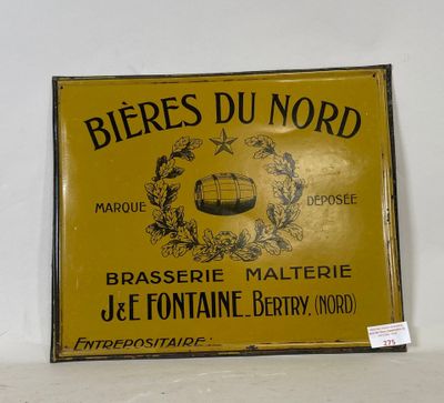 BIERES DU NORD. Brasserie malterie. J&E Fontaine. Bertry (No… - Photo 1
