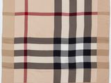 foulard de poche en soie à carreaux Burberry