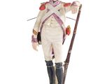 figurine représentant un homme en uniforme, muni d'un fusil et d'un chapeau