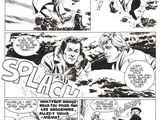 une page d'une bande dessinée montrant un homme en plein combat
