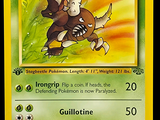 une photo d'une carte Pokémon sur laquelle figure un taureau