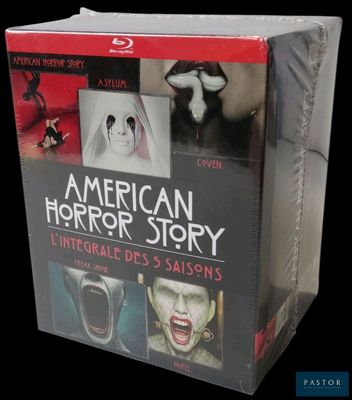 an american horror story dvd box set with various images