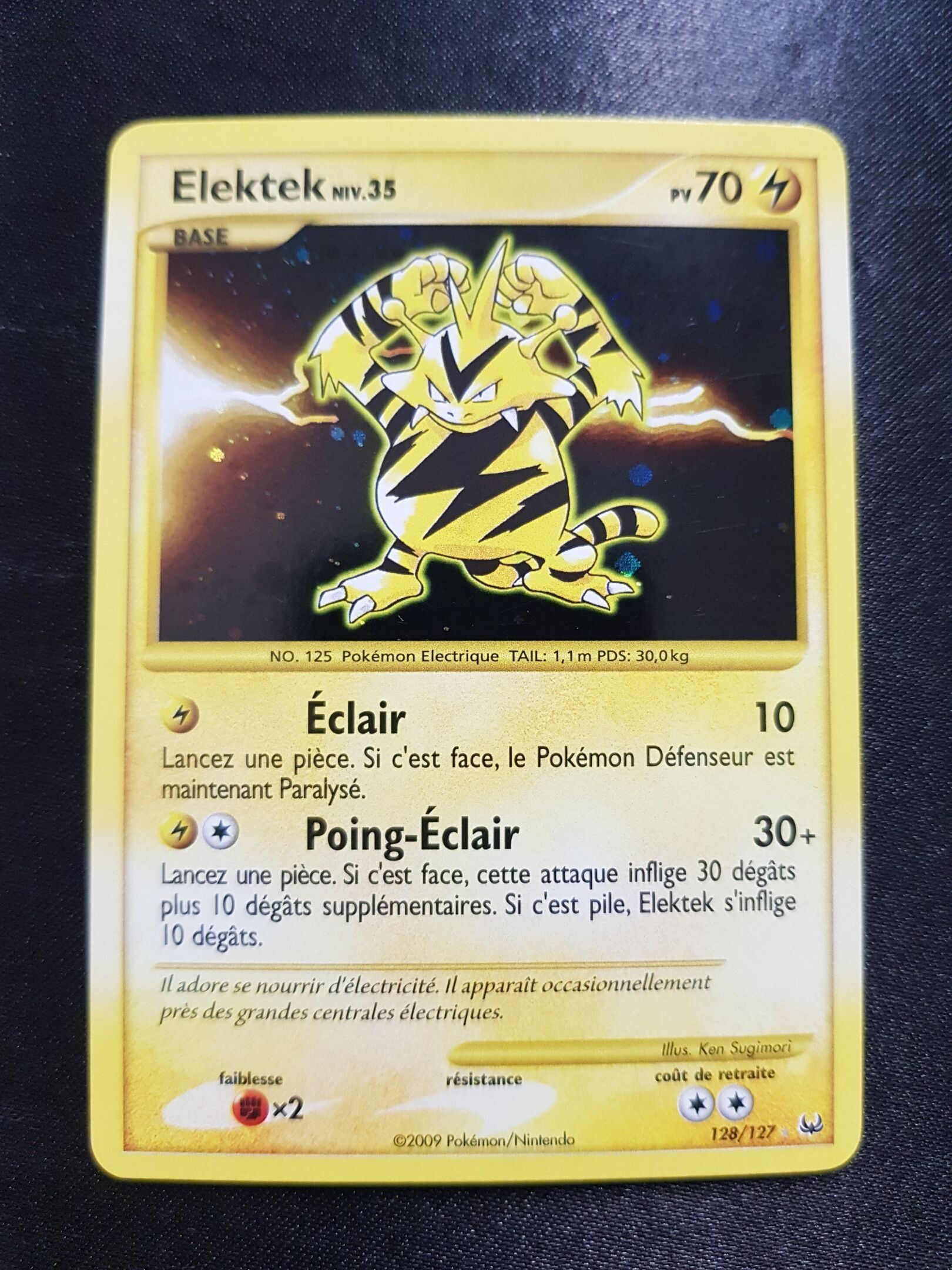 PLATINE - Elektek 128/127 - Excellent + - Carte pokémon