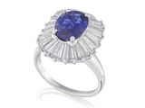 une bague en saphir et diamants, signée Van Cleef