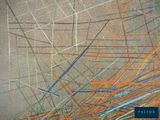 the cover of a book with a picture of a bunch of colorful lines