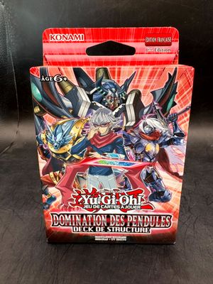 a box of card game cards with a picture of a demonic demon