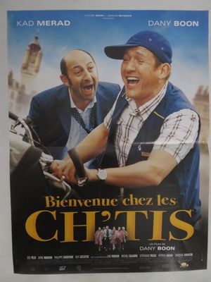 l'affiche du film « Chittys », mettant en scène deux hommes à moto