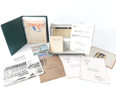 a lot of books that are sitting on a table