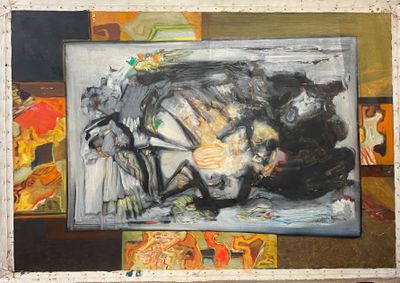 une image d'un tableau sur le mur d'une pièce