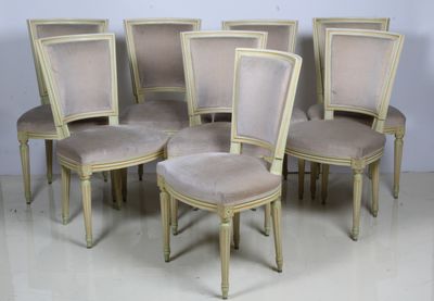 set of six french style dining chairs with upholstered upholstered seats