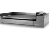 une photo d'une grille en acier inoxydable surmontée d'un tiroir