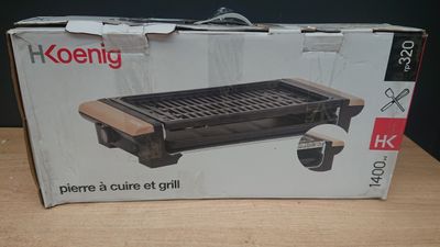 Grill et pierre à cuire 2 en 1 HKOENIG - RP320 - Jusqu'à 8 p…