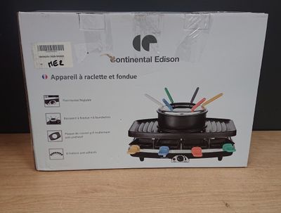 Appareil à raclette et fondue 8 personnes CONTINENTAL EDISON… - Photo 1