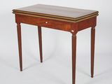 an image of a small table with a drawer on it