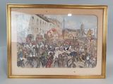 une image d'une photo d'un tableau représentant une foule de personnes