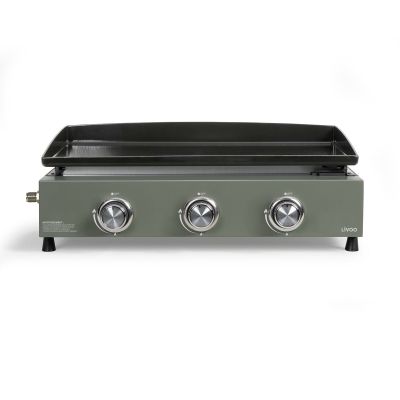 an image of a gas stove with three burners on a white background
