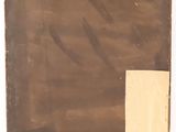 an image of a painting of a square with a yellow strip on it