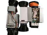 three different types of appliances that are connected to each other