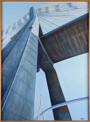 Anaël TOPENOT DEL DEBBIO (1942-2018) "Le pont de Normandie" …