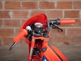 a close up of the handlebars on a motorcycle