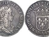 a silver coin with a crown on top of it