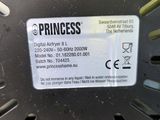 a close up of a label on the side of a metal basket