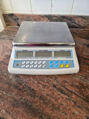 an image of a scale on a counter top