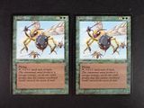 two cards with a picture of a bee and a bee on them