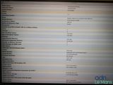a computer screen displaying a list of items on it