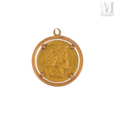an image of a gold coin with a woman ' s face on it
