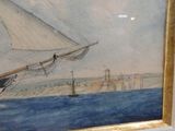 une image d'un tableau représentant un voilier dans l'eau