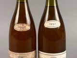 deux bouteilles de vin posées l'une à côté de l'autre sur une table
