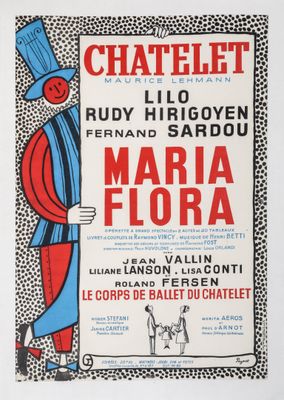 a poster advertising a performance of the musical ' maria flora '
