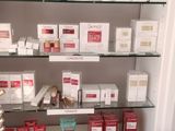 a display of skin care products in a store