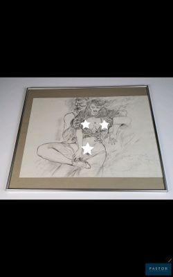 dessin représentant une femme avec des étoiles dans les cheveux