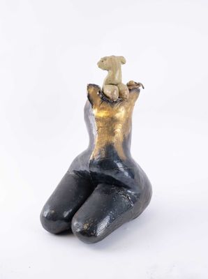 Jeanne GRANDPIERRE (1942-2019), "Corps sur corps au chapeau"…